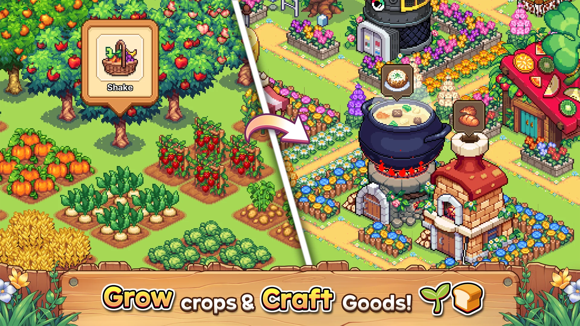 Viladia: Cozy Pixel Farm screenshot